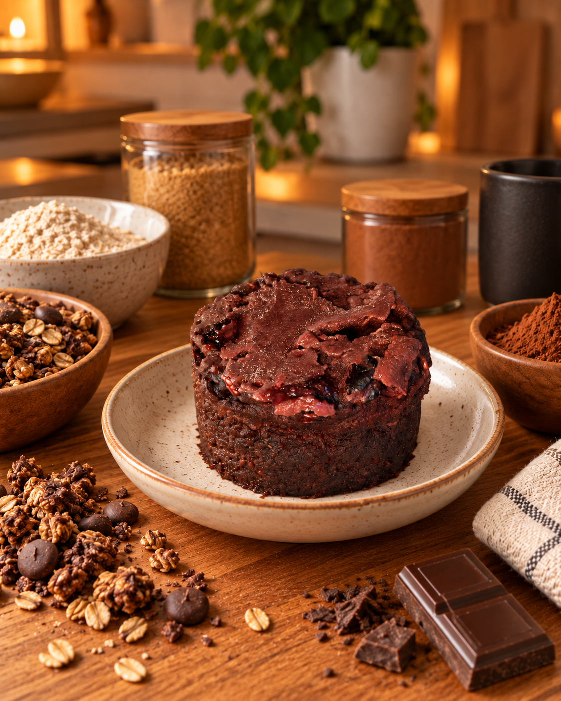 Bolinho fit de chocolate Fit no microondas